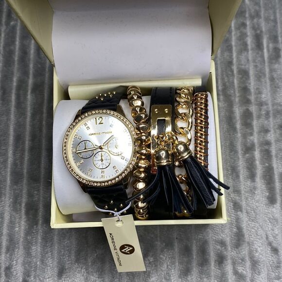 Adrienne Vittadini Women's  Watch & Bracelet Set - Picture 2 of 4